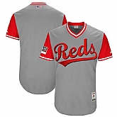 Customized Men's Reds Gray 2018 Players Weekend Stitched Jersey Dzhi,baseball caps,new era cap wholesale,wholesale hats